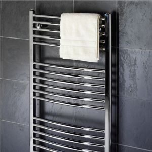Prestige Towel Radiator Chrome Curved