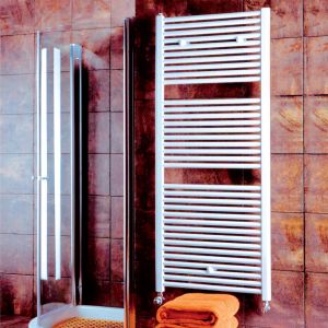 Prestige All Electric Towel Rail White Straight Low Surface Temperature