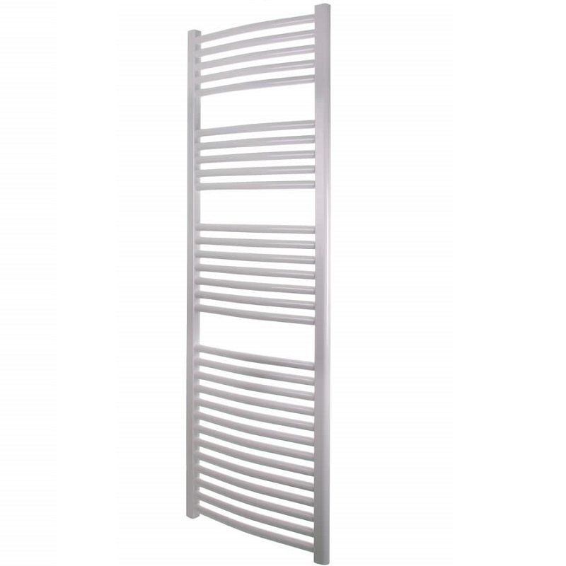 Curved towel radiator 1200 x 600 outlet