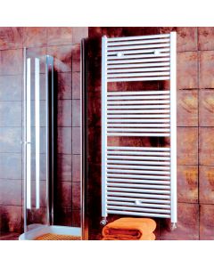 Prestige All Electric Towel Rail White Straight Low Surface Temperature
